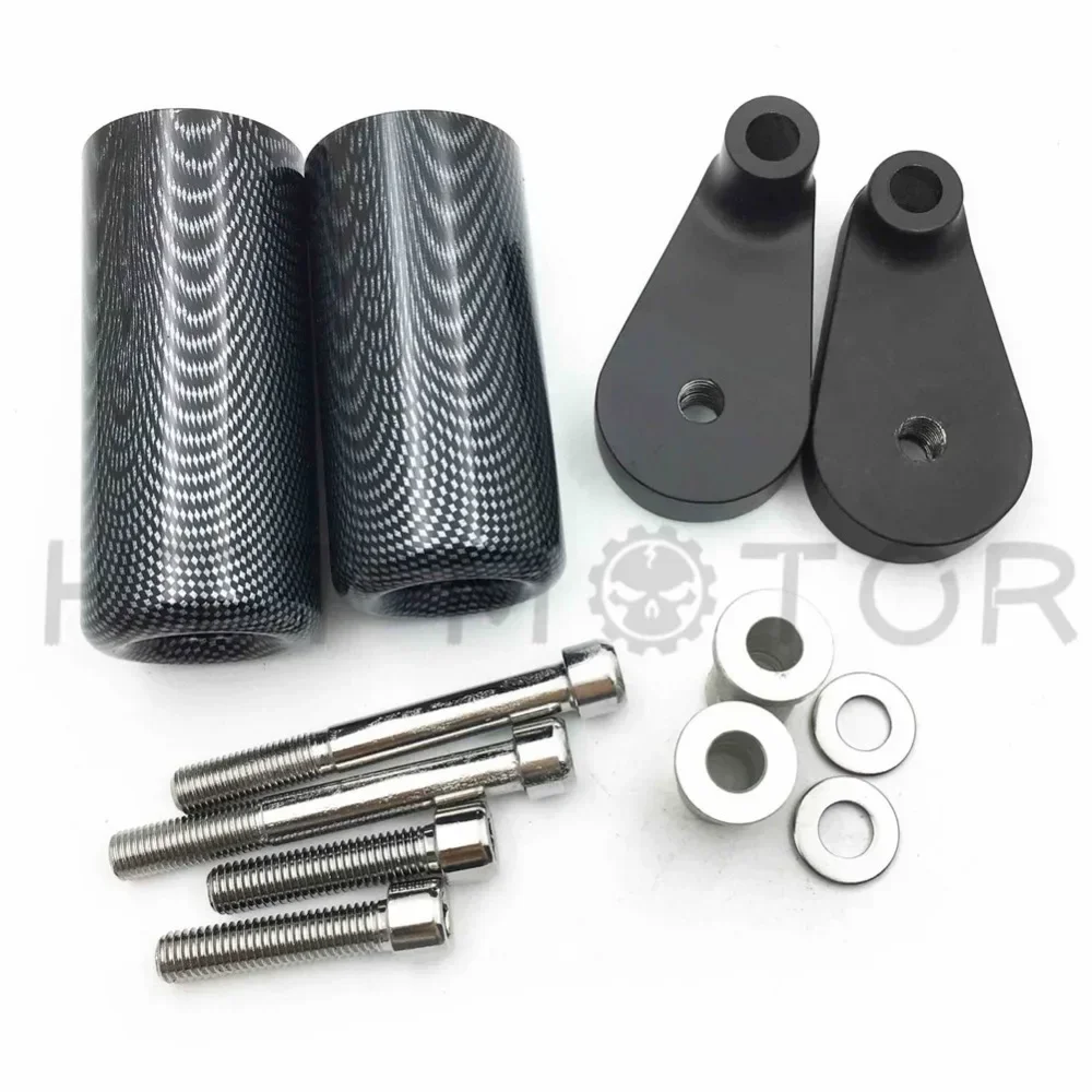Carbon Fiber Motorcycle No Cut Frame Slider Crash Protector for Yamaha 2007-2008 YZF R1/YZF-R1
