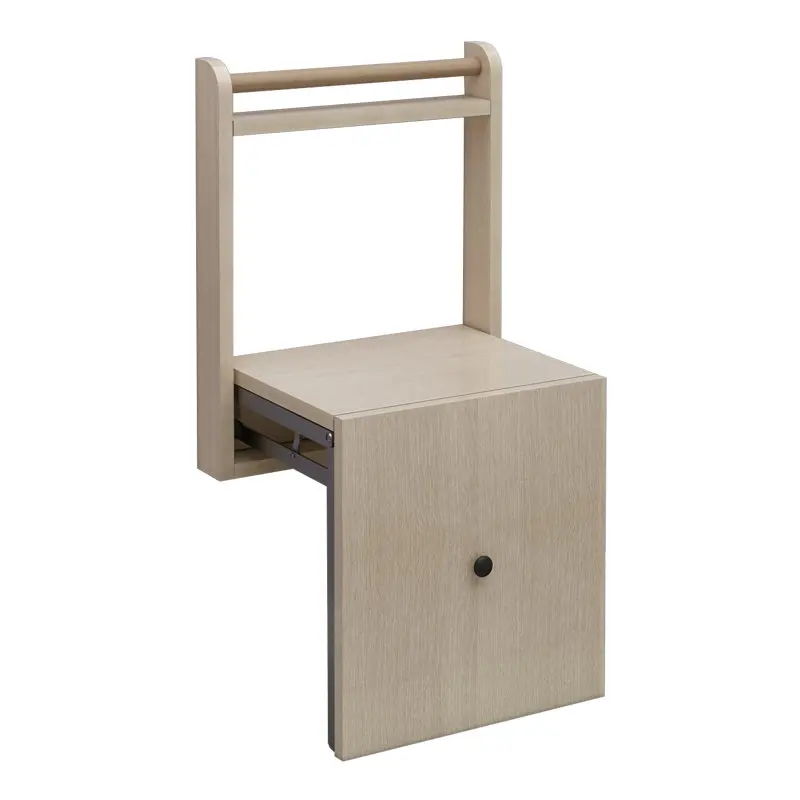 Wall-mounted folding shoe small apartment space-saving wall-mounted hidden simple changing stool porch stool