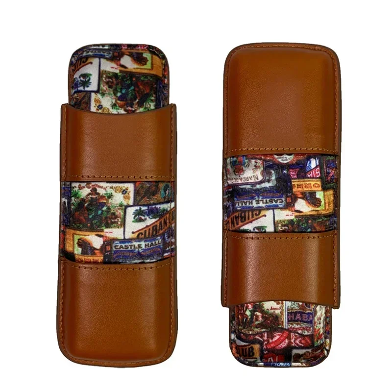 Simple Portable Cigar Case Cigarette Case Elegant Atmosphere Travel Accessories Cigar Humidor Cool Gadgets