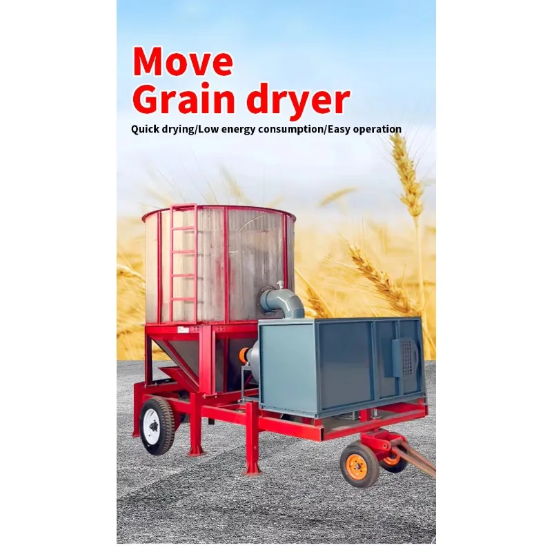 Portable Rice Dryer Machine Biomass Grain Dryer for Seeds-Efficient Mobile Equipment for Wheat Corn & Wheat