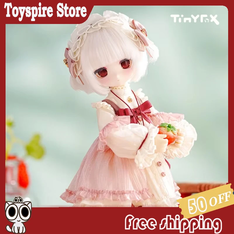 

Официальная шарнирная кукла Tinyfox Meira Petite Strawberry BJD, 1/6, 2D, коллекционная модель, полный комплект, подарок на день рождения для девочки