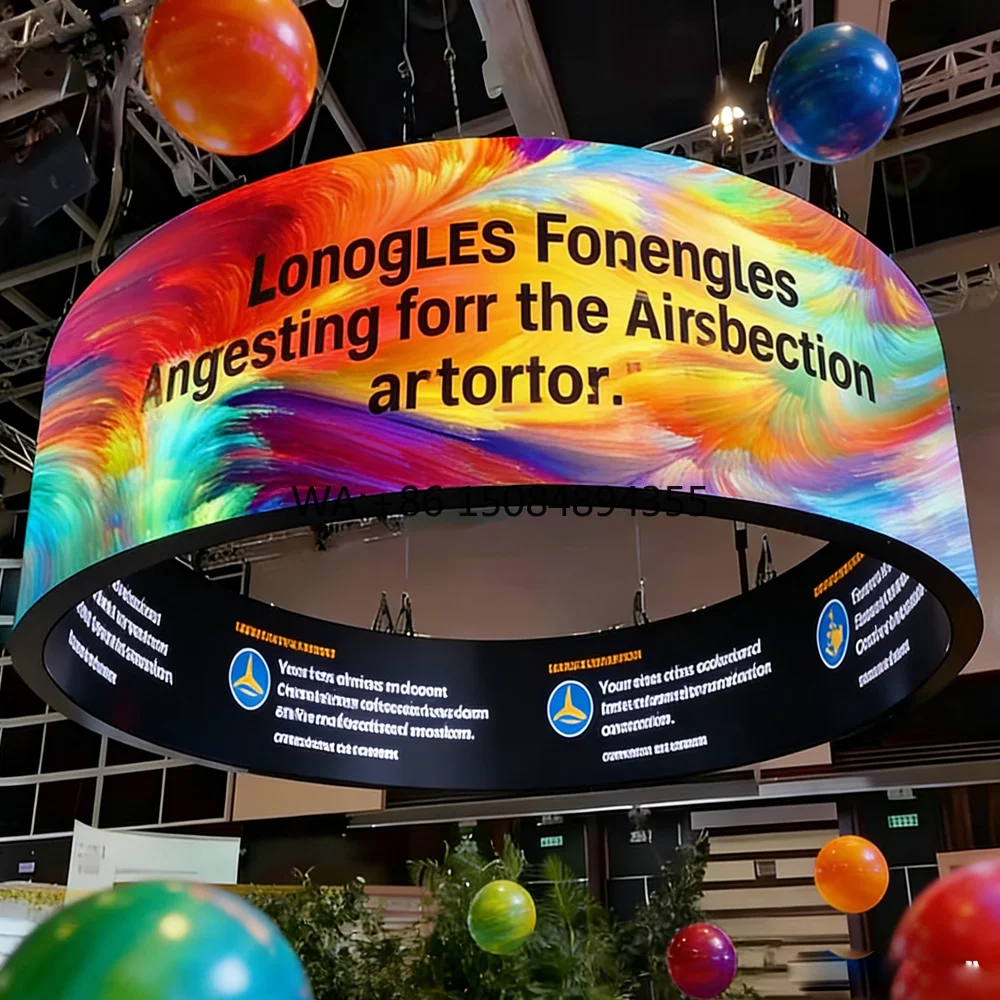 HD P2.5 Indoor Outdoor Flexible LED Display Bendable Module Running Water LED Screen for Shopping Mall Column & Creative Signage