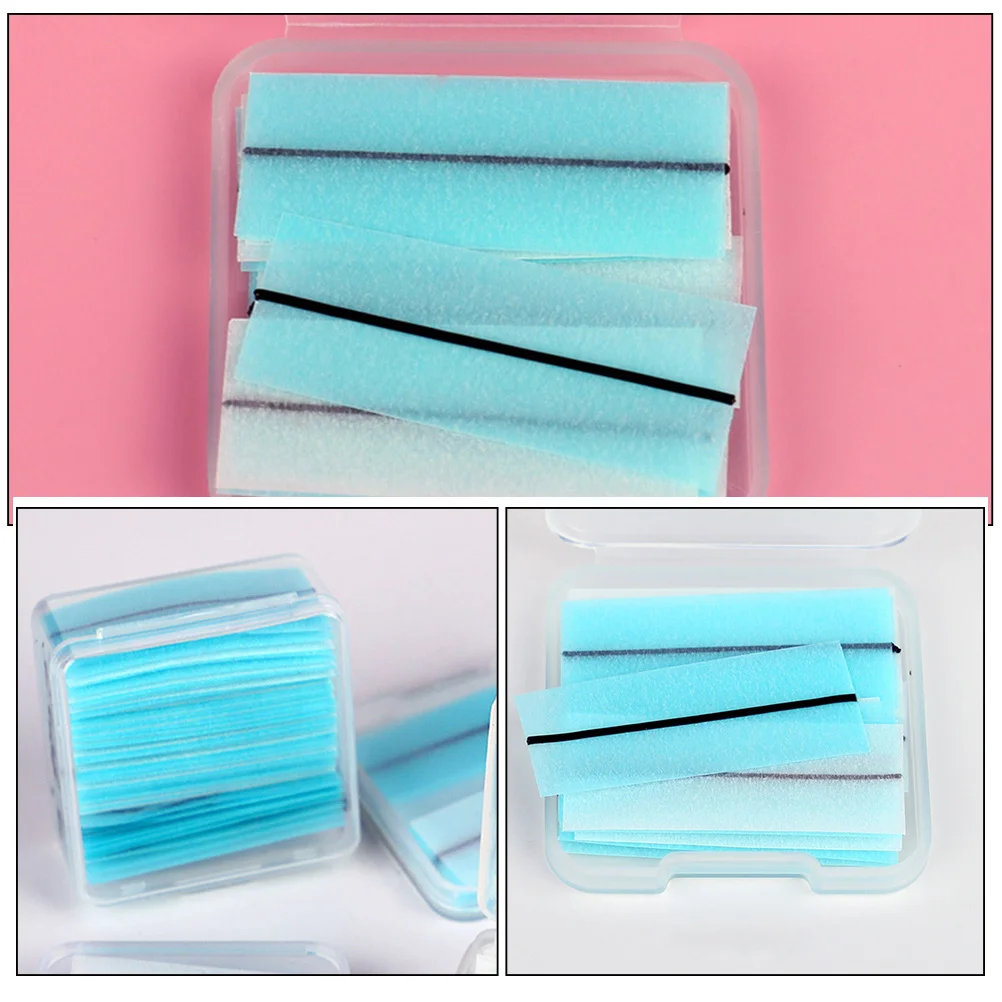 スティックオンアイライナーストリップ自己粘着性まつげ接着剤ライナー交換用ナチュラルエステティックアイメイクエンハンサーまつげ接着剤ストリップ