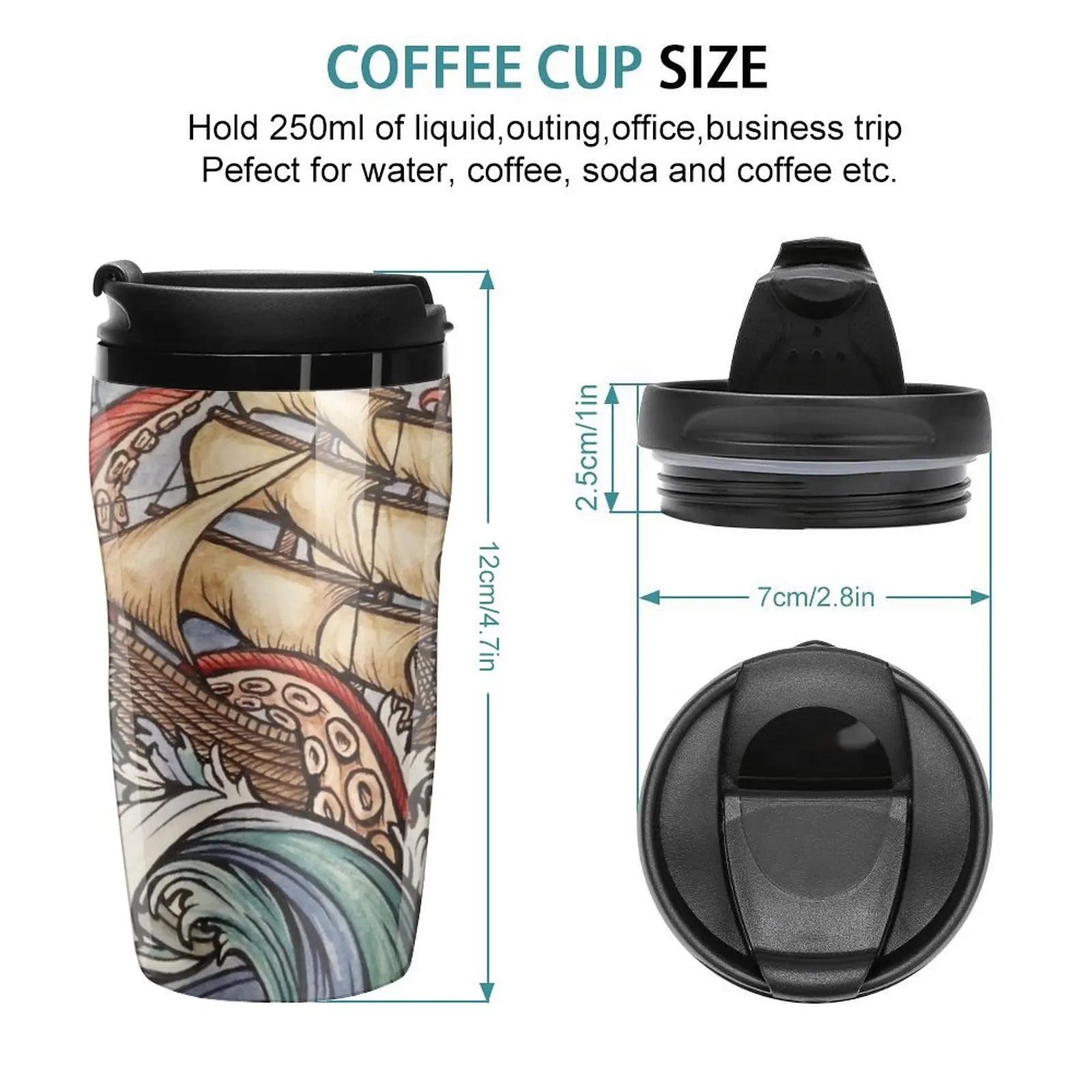 New The Kraken Travel Coffee Mug Coffee And Tea Luxury Coffee Cup Set Cups And Mugs