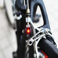 MTB Mini V Brake Bike Light Tail Rear Bicycle Light Cycling LED Light High Brightness Waterproof Lamp Cycling Accessories