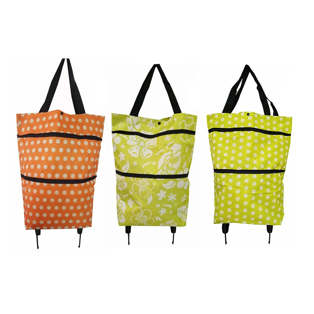 

Collapsible Folding Shopping Bag with Wheels Shopping Trolley Trolley Bags Foldable Shopping Cart Wheeled Shopping Bag Travel Ba