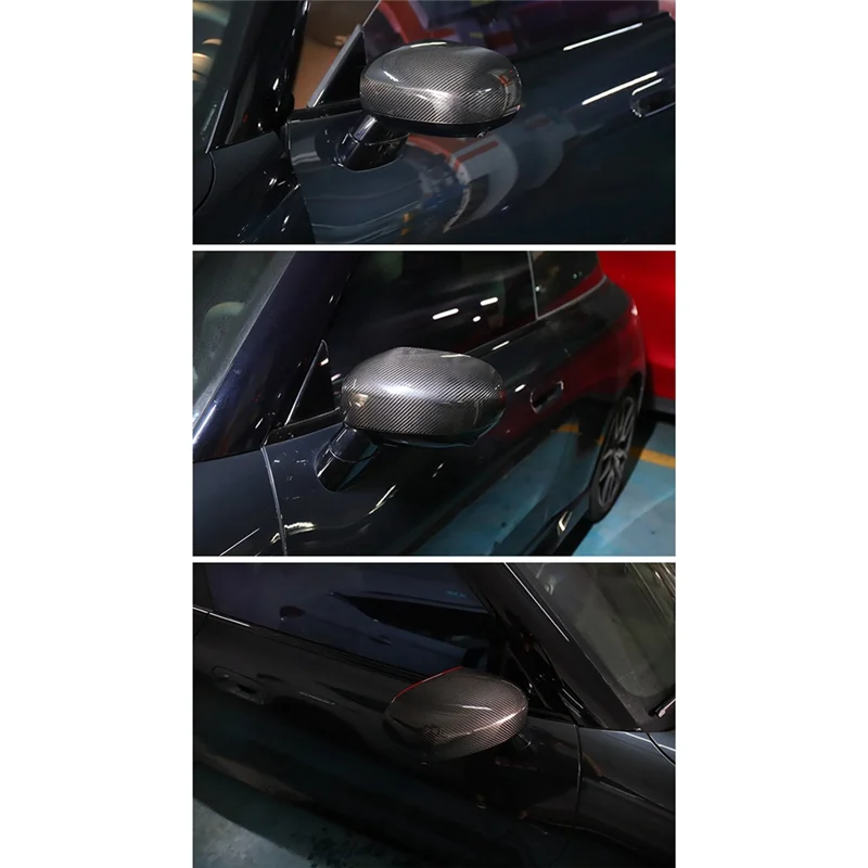 

NEW-Accessories Real Carbon Fiber Car Rearview Exterior Side Mirror Cover For MINI J01 J05