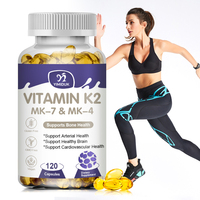 Vitamin K2 Capsules With MK-4 & MK-7 Dental & Skeletal & Calcium Metabolism Health Support Vitamin K Supplement