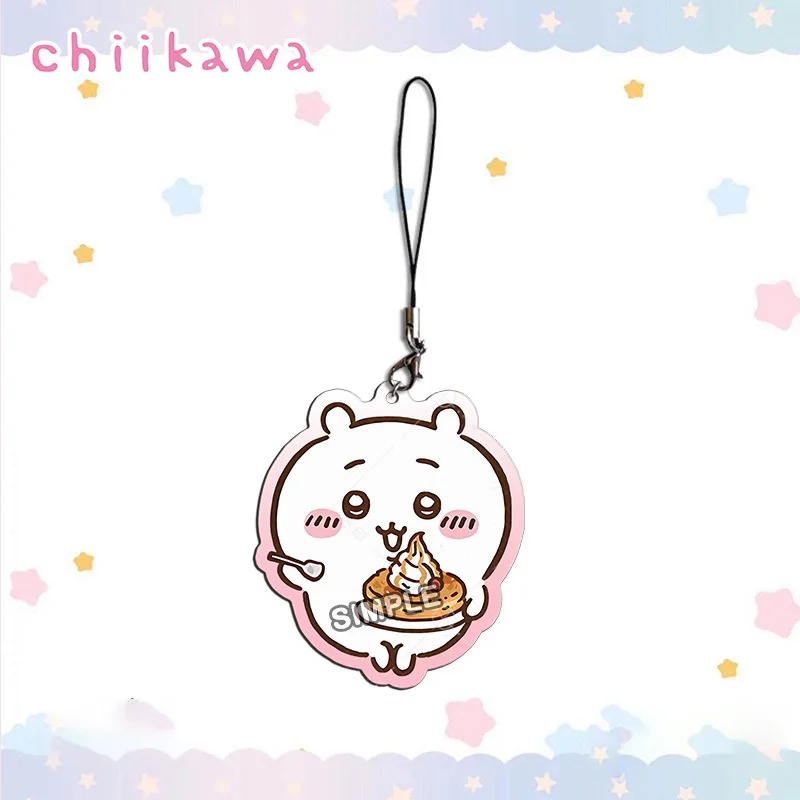 Chiikawa Food Series Keychain Hachiware Usaki Cute Ultra-clear Acrylic Key Chain Anime Acrylic Phone Strap Backpack Pendant Gift - Image 3