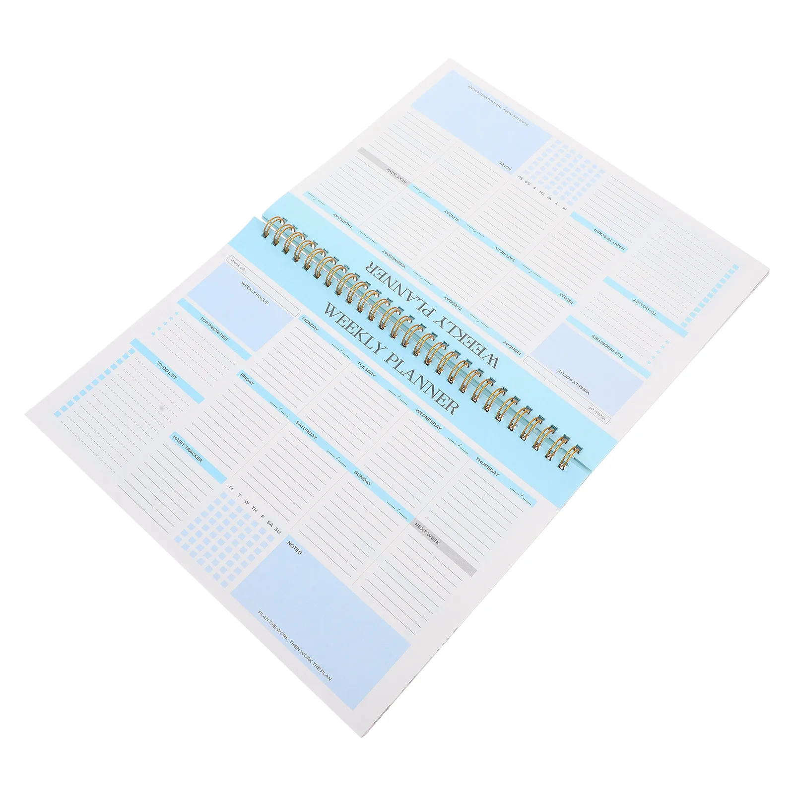 Weekly Planner Notebooks Spiral Bound Undated Pages Compact Size Work Calendar Task Notebook Planners College Students Weekly