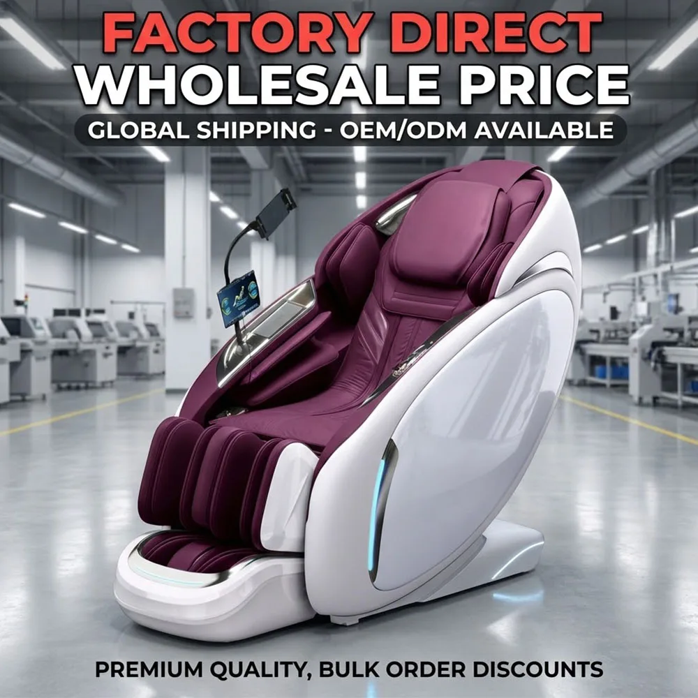 GUOHENG Full Body Massage Chair Luxury Zero Gravity Shiatsu Electric Heating SL Track 4d Massage Chair Ai Voice Control