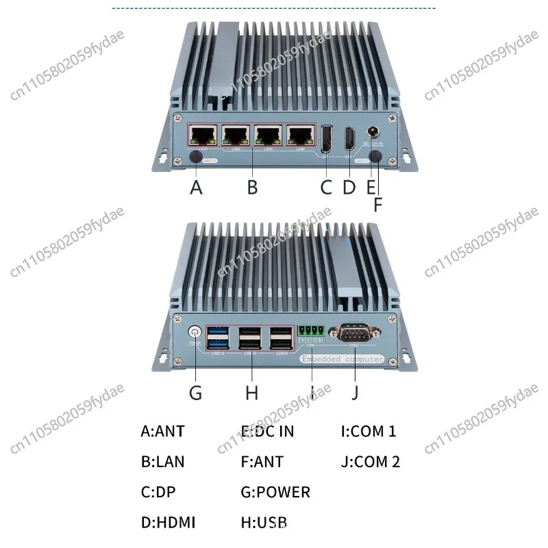 Host Embedded Micro Industrial Computer Low Power Small Computer