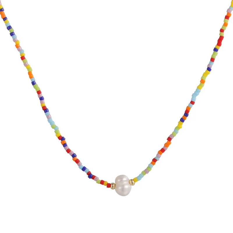 2023 New Arrival Beaded Necklace with Unique Design and Freshwater Pearls for Neck Layering Delicate Freshwater Pearls=