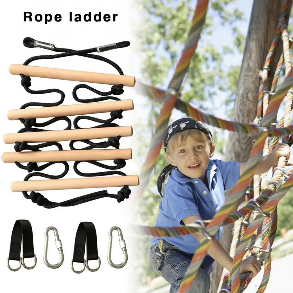 Kids Active Outdoor Play Equipment Climbing Rope Ladder Swing Set Accessories