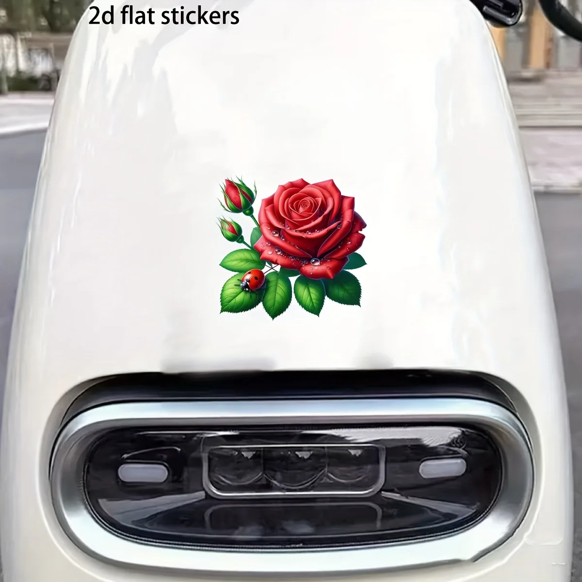 Beautiful Rose Car Sticker Vinyl Decal Waterproof Rear Window Motorcycle Camper Bumper Truck Laptop Decoration SH1298