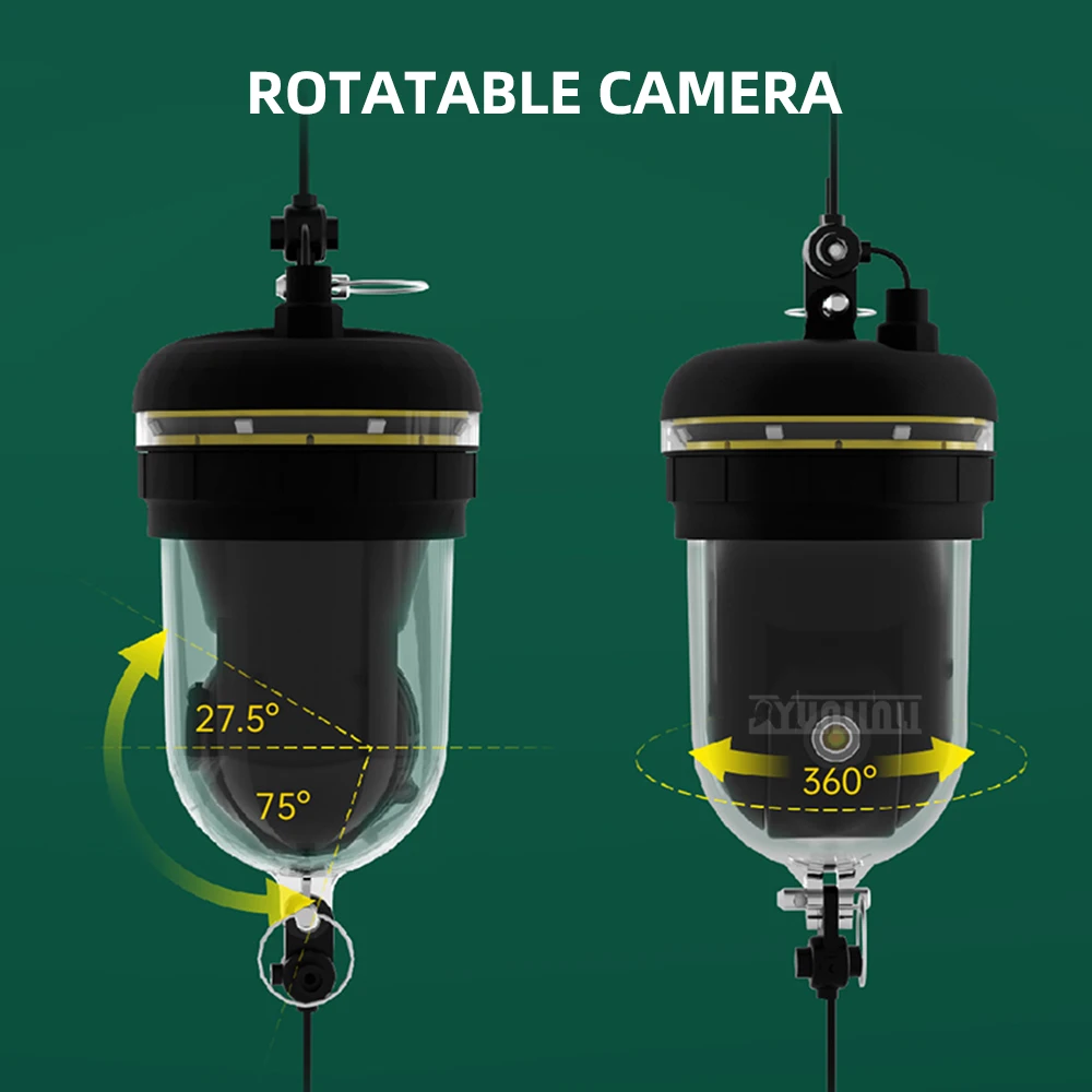 F1PRO remote control visible Fish pond ocean fishing HD fish finder Wireless phone night vision underwater fishing camera tools