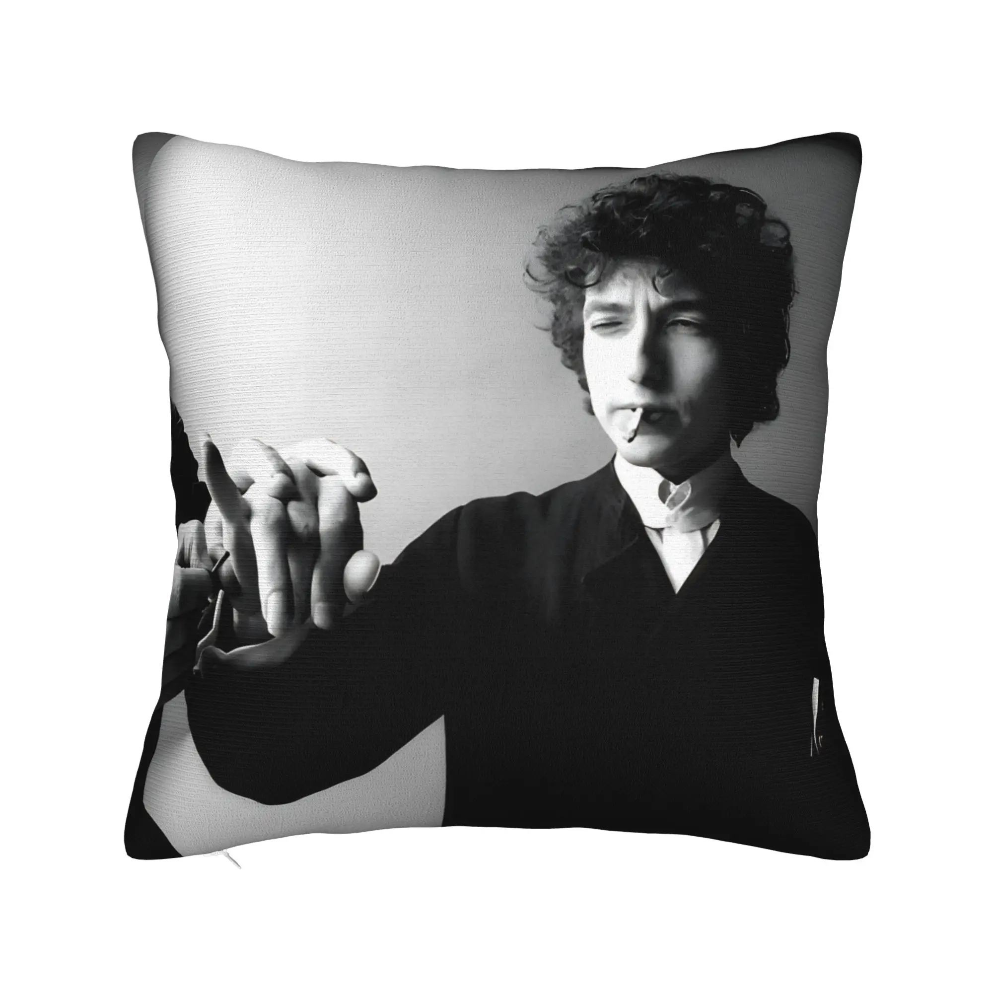 Decorative Pillowcase Bob Dylan Singer Accessories Home  Pillow Case Cover Square Multiple Sizes