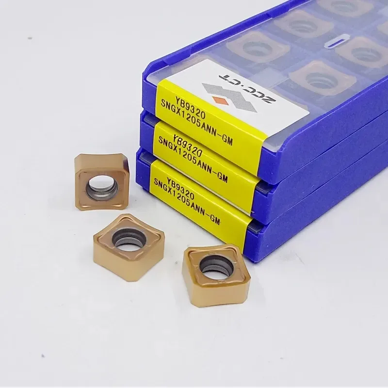 10pcs ZCC SNGX Cnc Carbide Milling Inserts SNGX 1205ANN Carbide Inserts CNC Tool for Metal Carbide Sngx 1205 Insert