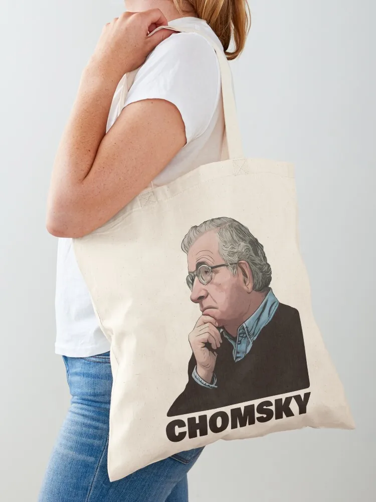 

Noam Chomsky Tote Bag shopper bag women Canvas shoulder bag Reusable bags shoping