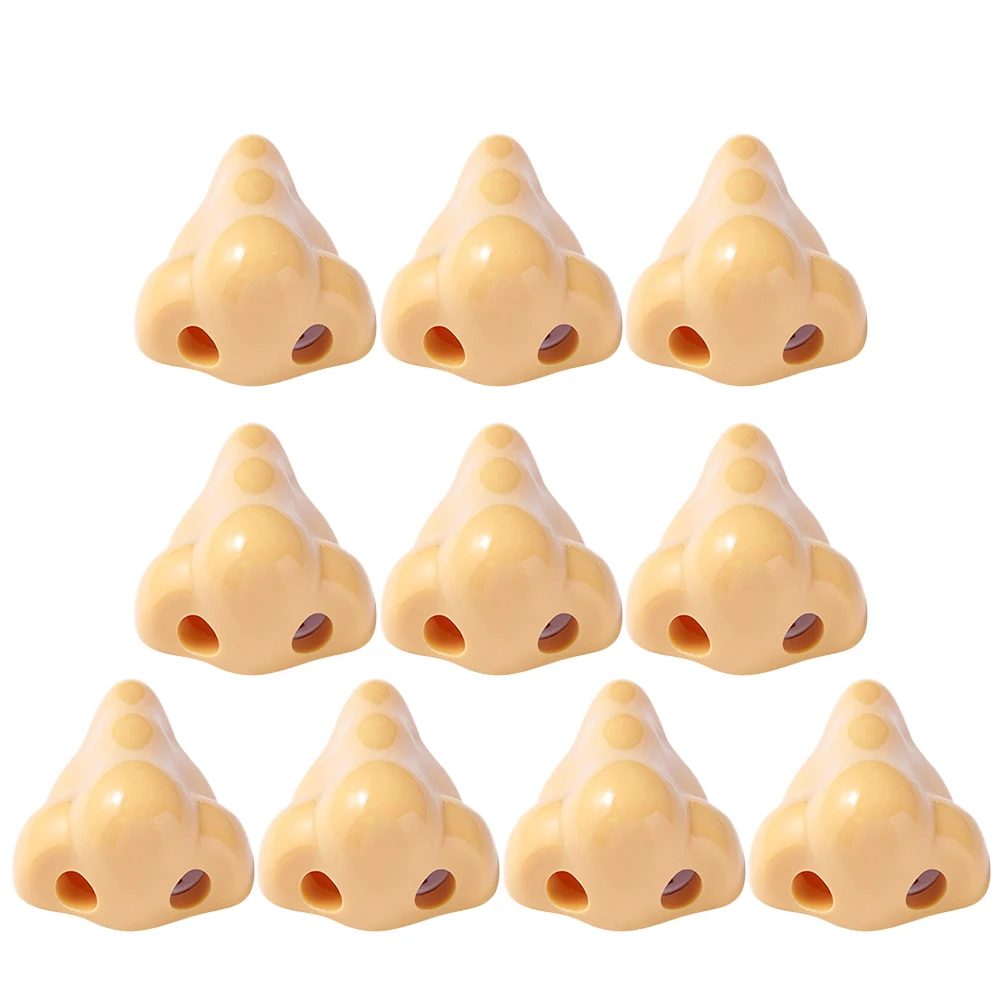 

10pcs Pencil Sharpeners Dual Holes Plastic School Classroom Office Stationery Nose Shape Gifts Student Supplies