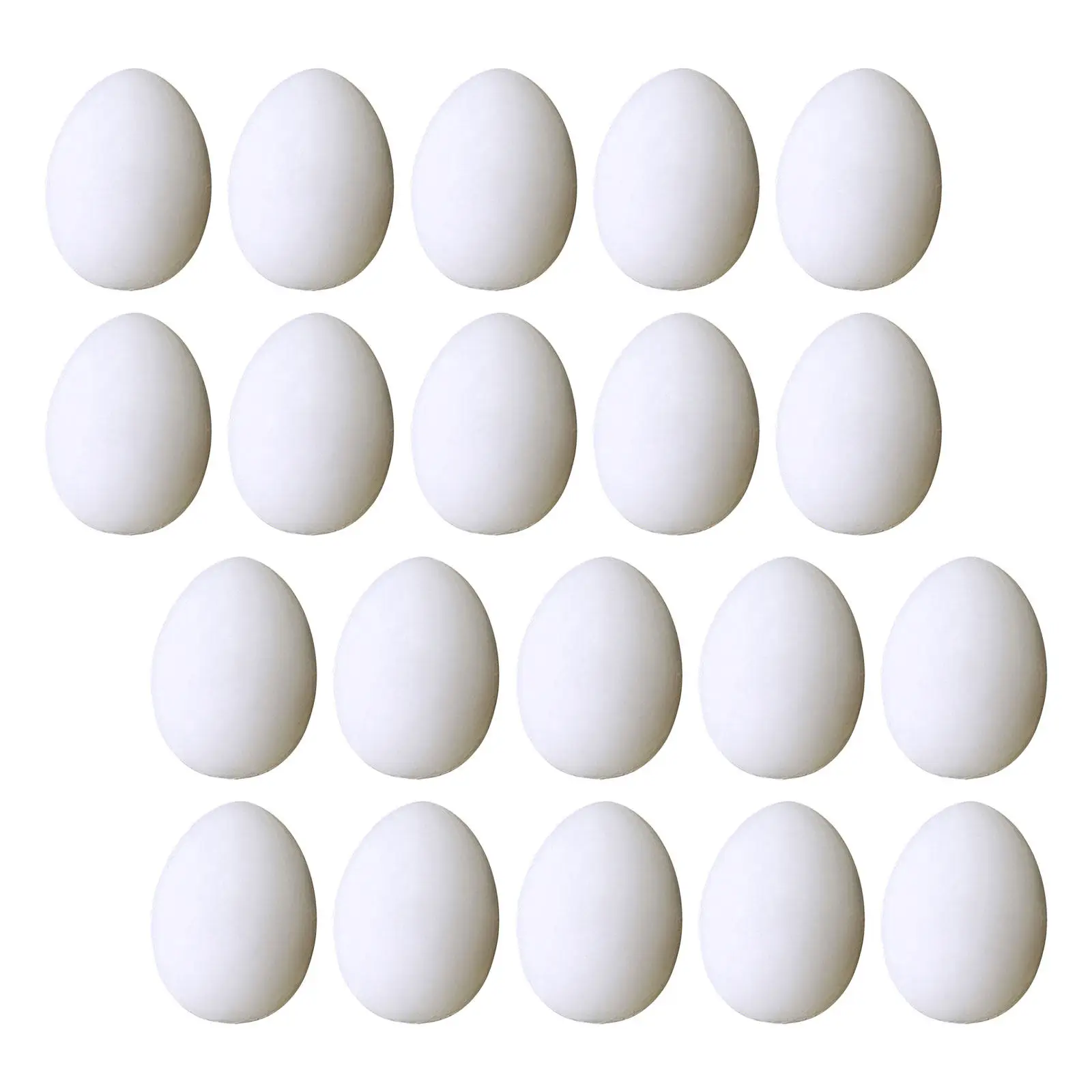 29Pcs Incubation Fake Pigeon Eggs Realistic Plastic Nesting Egg Decoys Reusable Brooding Training Eggs for Dove Breeding Loft