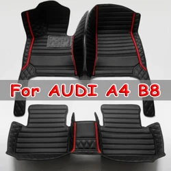 Car floor mats for AUDI A4 B8 Allroad/Avant/Sedan 2010 2011 2012 2013 2014 2015 2016 Custom foot Pads automobile carpet cover