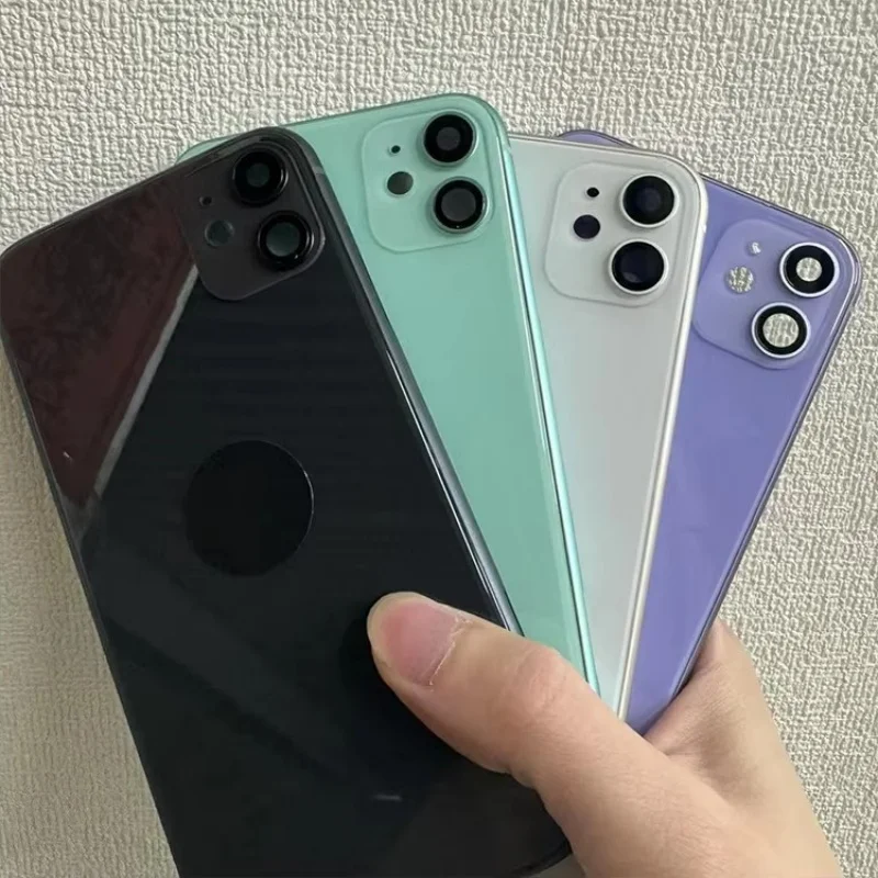 

Стеклянная крышка задней панели аккумулятора + средняя рамка + лоток для SIM-карты + боковые ключевые детали для iPhone 12 Mini 13 Mini