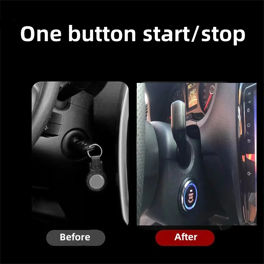 Car Alarm Remote Control PKE Car Keyless Entry Engine Start Alarm System Push Button Remote Starter Stop Auto