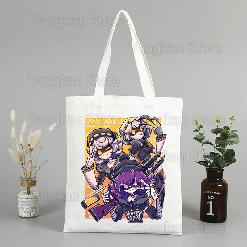Murder Drones Picnic bag Shopper Eco Canvas Cotton Shopper Bolsas De Tela Bag Shoping Reusable Sacolas