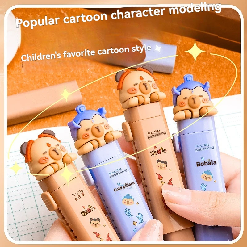 Push And Pull Eraser Set For Primary School Students And Children's Creative Cartoon Eraser Without Leaving Any Traces