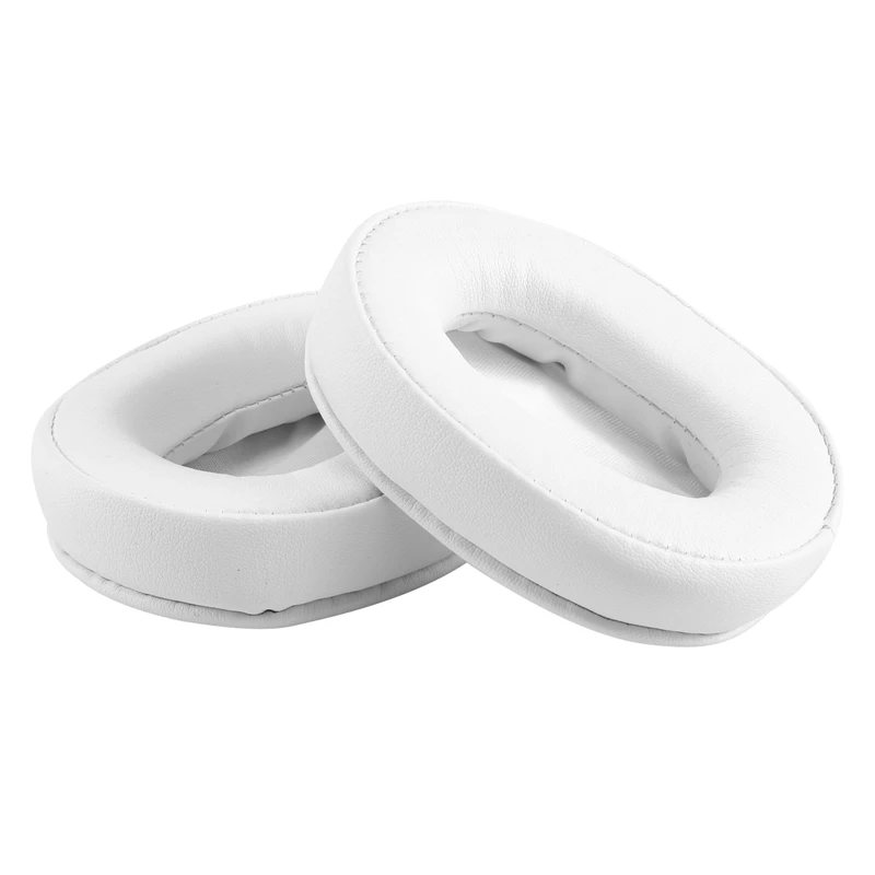 ABYC Ear Cushions Memory Foam Earpads Cover Replacement Ear Pads for ATH M50X Fits Audio Technica M40X M30X M20 White