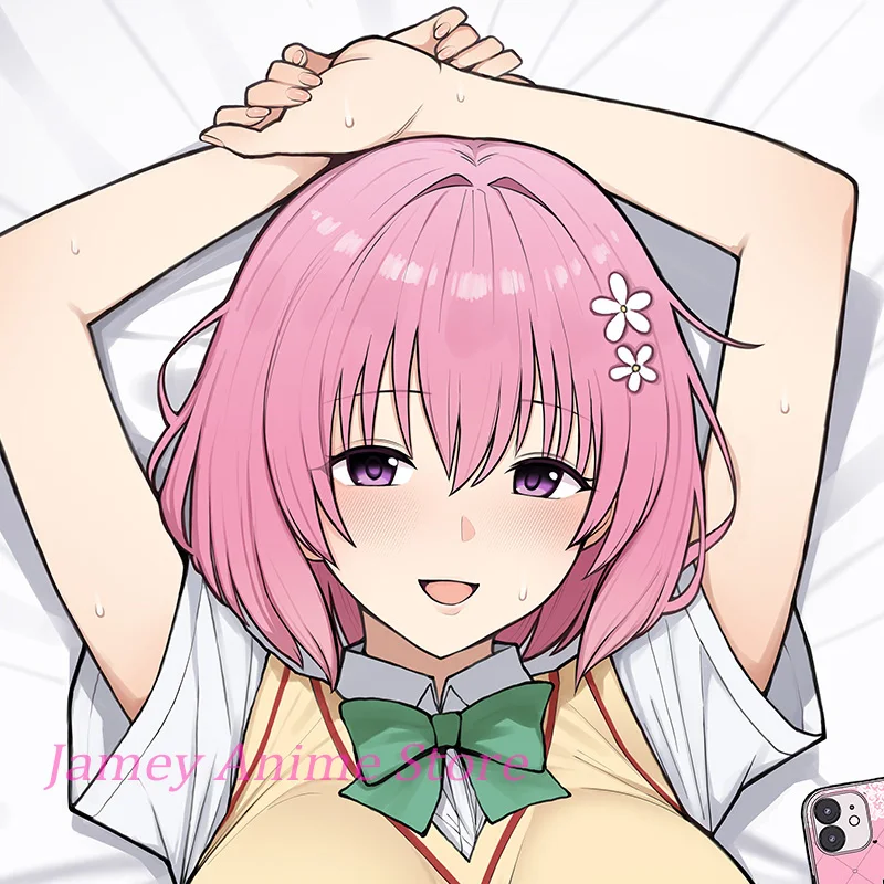 Dakimakura Pillowcase Momo Belia Deviluke Anime Double-Sided Print Gift Life-Size Body Pillow Cover