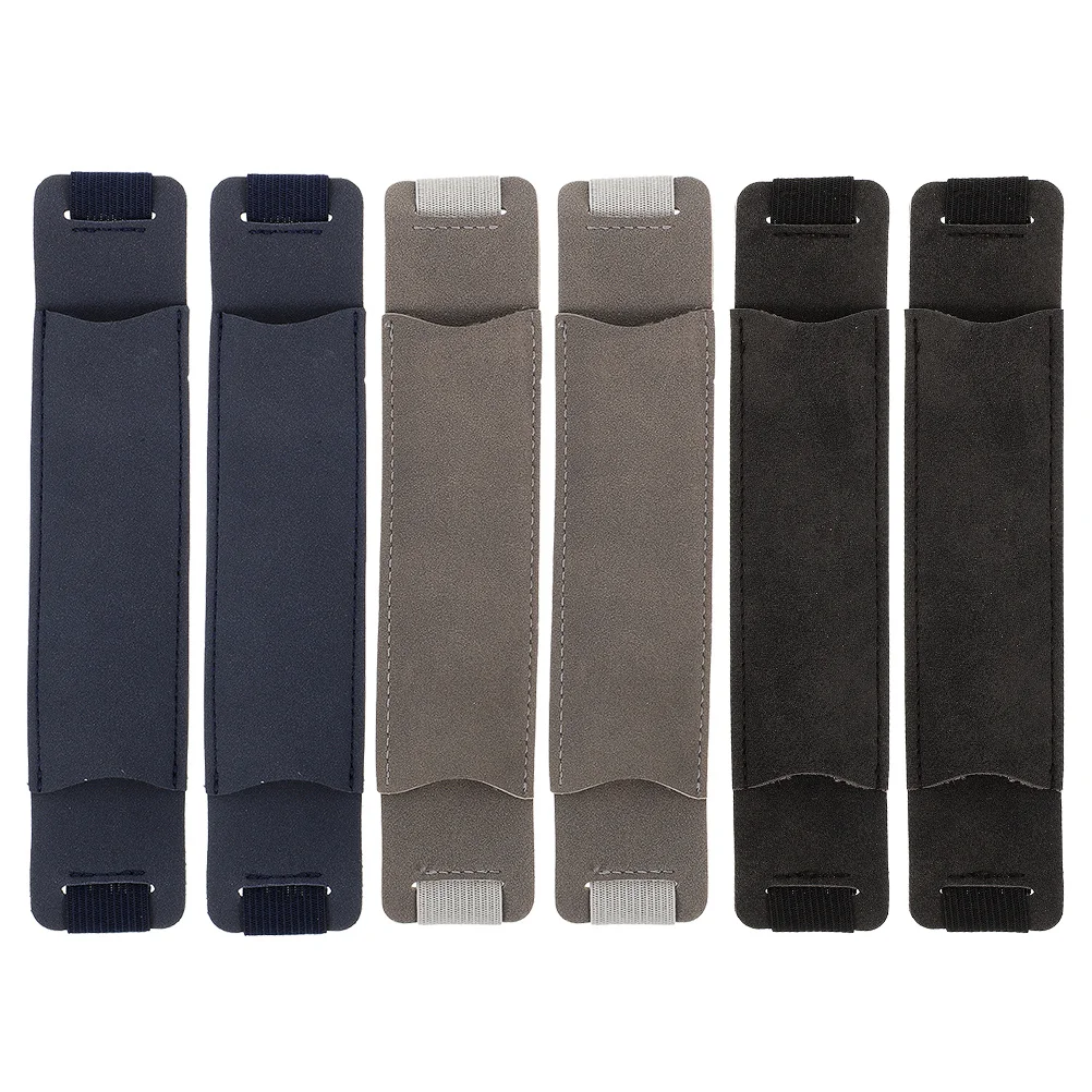 6 قطع من غطاء القلم حقيبة واقية محمولة لأقلام الرصاص المحمولة هدية عيد الميلاد وأعياد الميلاد وشريط مطاطي