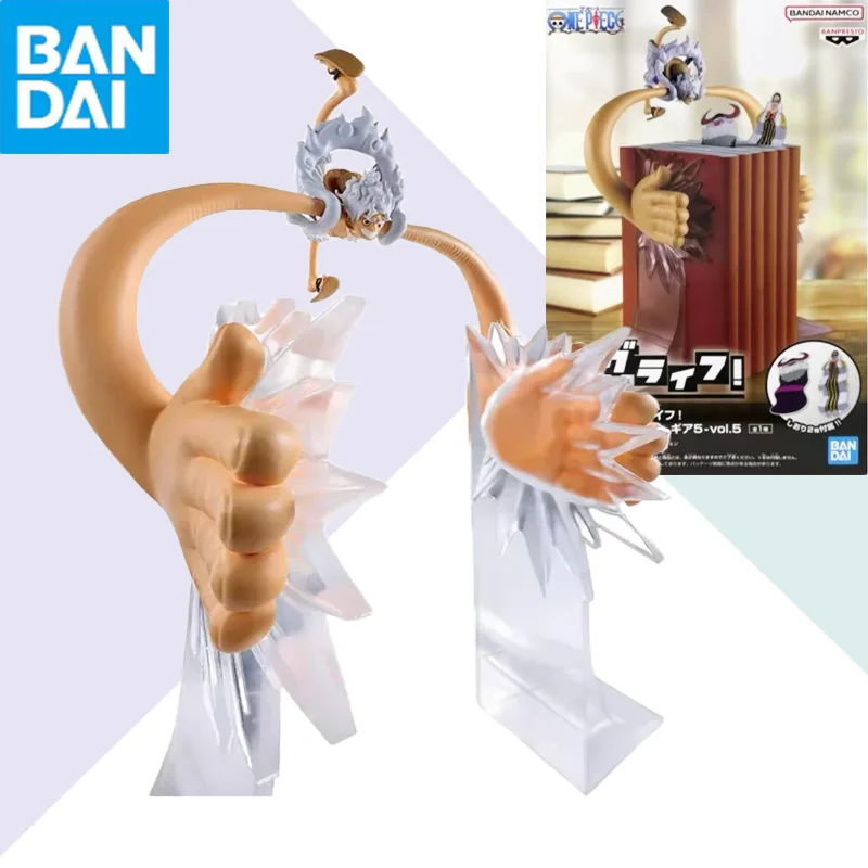 

BANDAI Genuine Banpresto One Piece Monkey D. Luffy Gear 5 Vol.5 Vertical File Rack Anime Figures Collection Model Toy Gift
