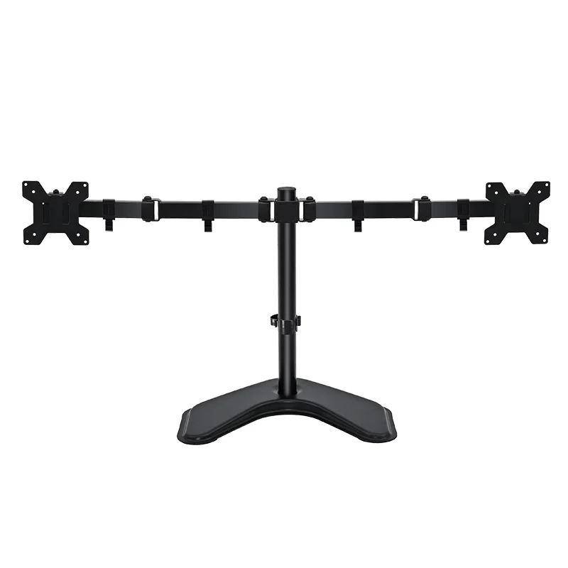 Dual-screen monitor bracket, display screen heightening rack, desktop rotating base 32-inch cantilever computer bracket