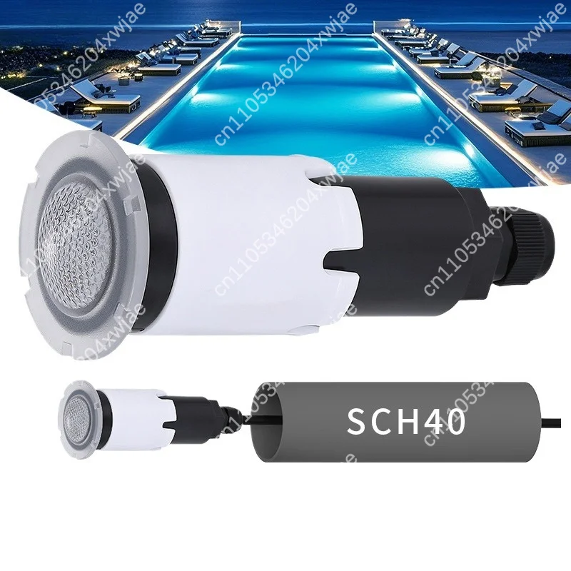 1.5 Wall Mount Pool Underwater Starry Sky Light Multicolor Wireless Control Submerged Breathing Step Lamp