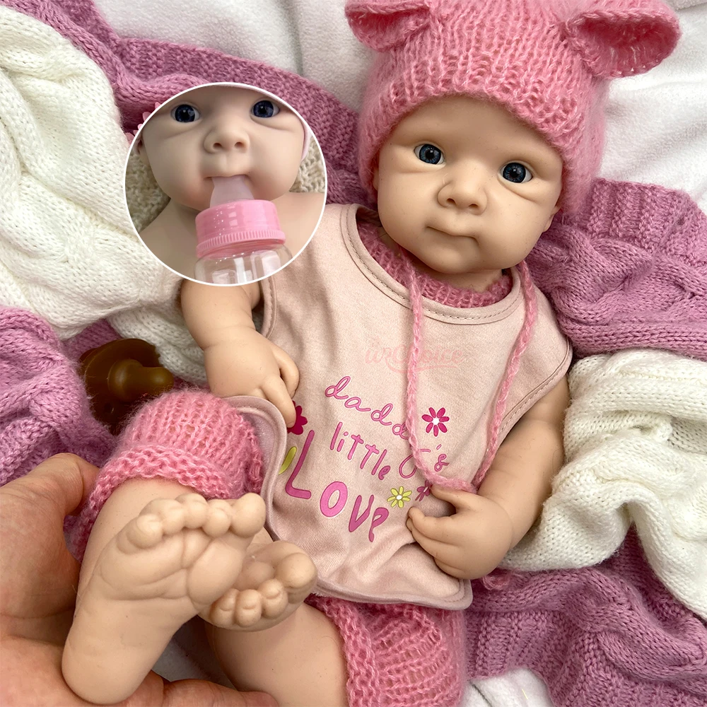 

50cm Open Mouth Bettie Comfort Weighted Silicone Reborn Baby Girl Emotional Support Newborn Doll Anatomically Correct Art Doll