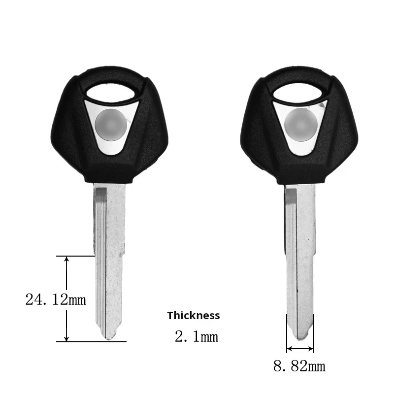 Chave da motocicleta Yamaha, Adequado para Yamaha XJ6, FZ6, FZ1, FZ8, R1R6, Chip anti-roubo, Pode ser levantado