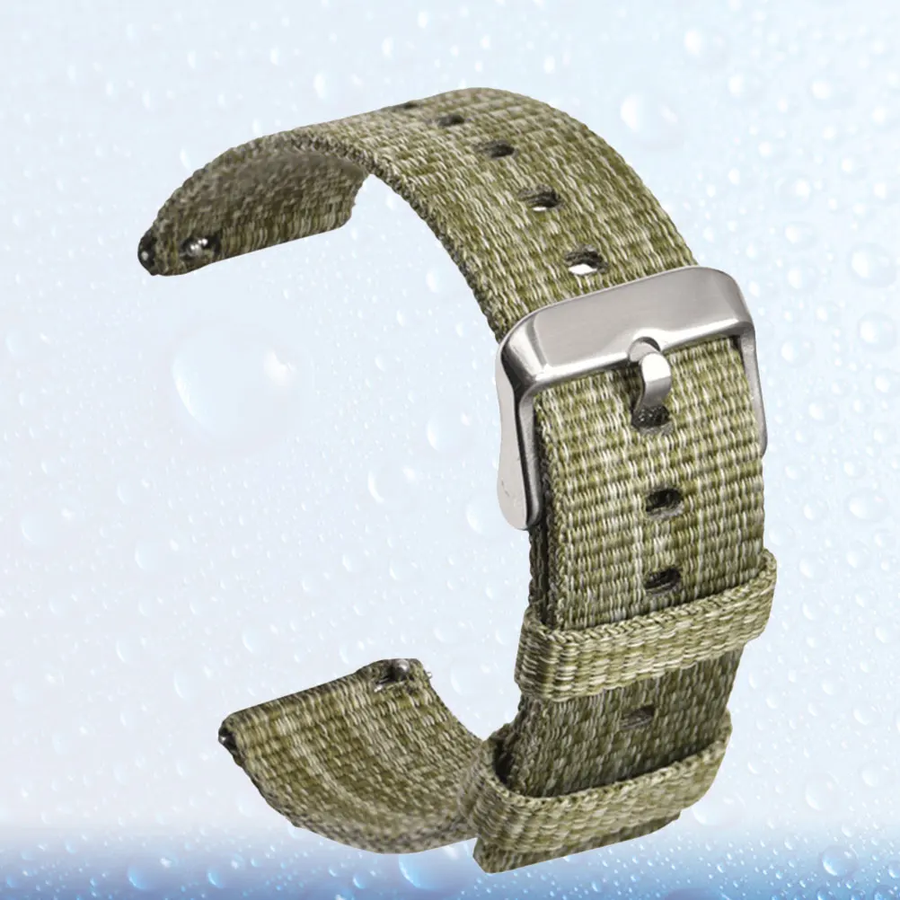 

1pc Canvas Watch Band Wtach Replacing Strap Fashion Watchstrap Alternative Wrist Strap Compatible for Galaxy Watch Mixed Olives