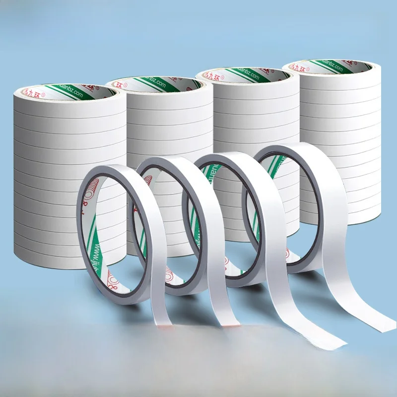 High Viscosity Double-Sided Tape Large Roll Melting Glue Cloth Paper Tearable by Hand for Children's Crafts Office Supplies
