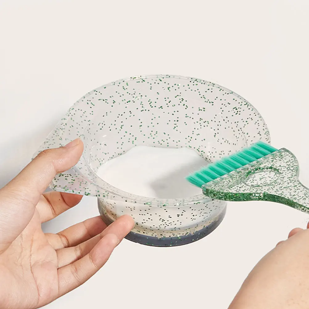 

Набор из 2-х профессиональных инструментов для окрашивания волос: чаша и кисть для смешивания краски, легко смываемые, для салонов красоты, парикмахерских и домашнего использования (для мелирования)