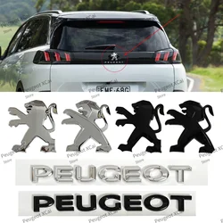 For Peugeot car rear trunk badge letters Emblems for 4008 5008 RCZ 206 107 207 307 301 108 408 4007 HX1 SR1 EXALT 607 SXC Urban