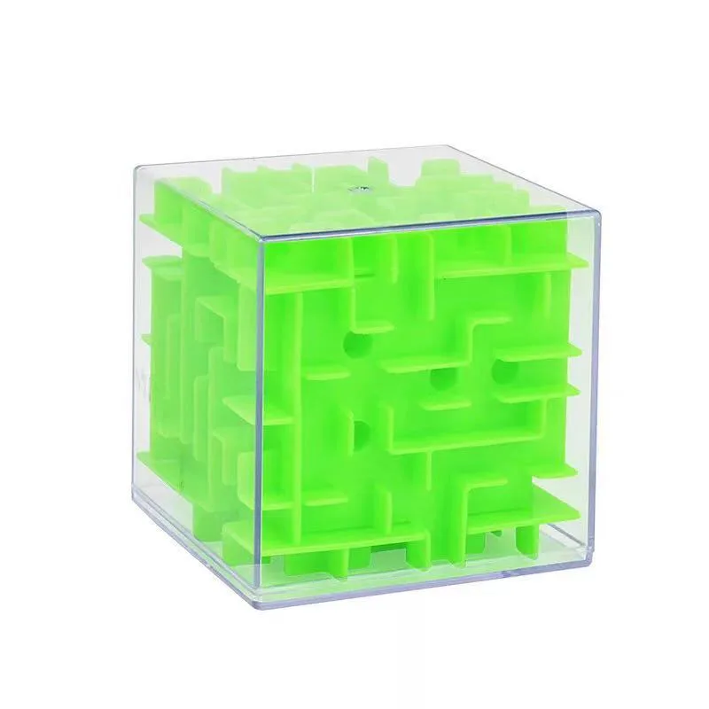 3D Labyrinth Marble Puzzle Maze Cube Brain Teasers For Kids And Adults Mind Games Iq Challenge Intelligence Toys