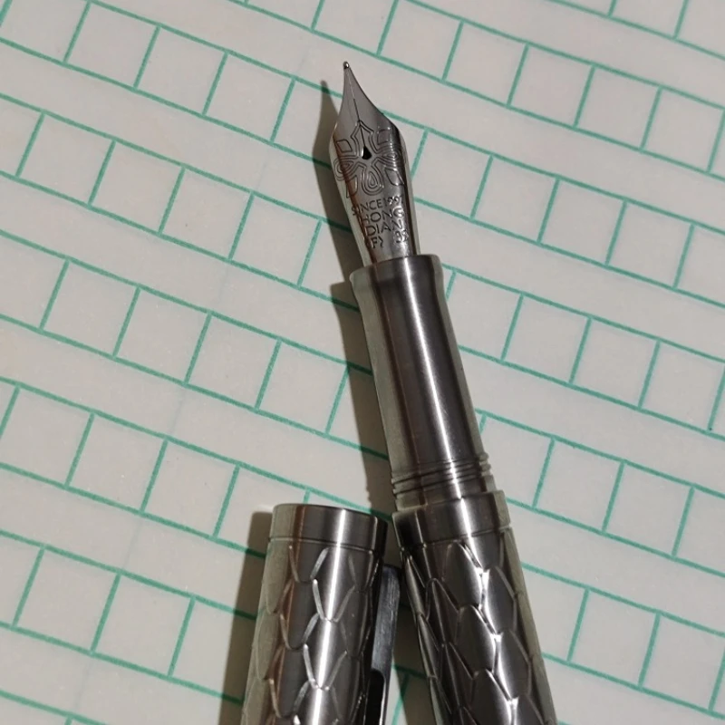 Minimum Discount for Titanium Alloy Ultra Light Fountain Pen BOCK Nib No.6 F0.5 Nib Ballpoint Pen Collectible Stationery Ink Pen