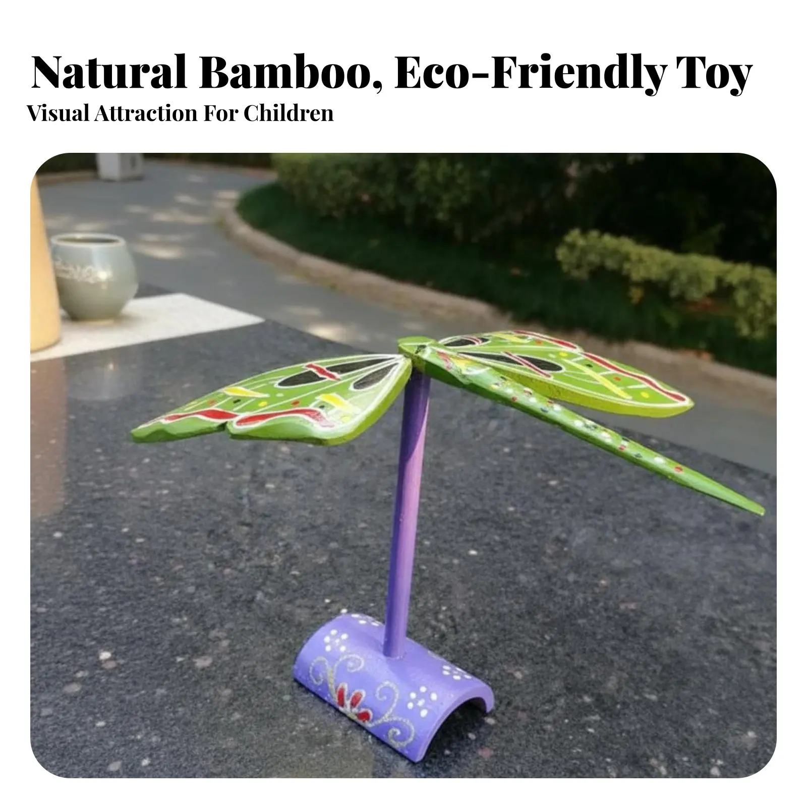 

Auto-Balancing Butterfly Toy Handmade Balancing Bamboo Butterfly Desk Decoration Educational Nostalgic for Children, Classroom