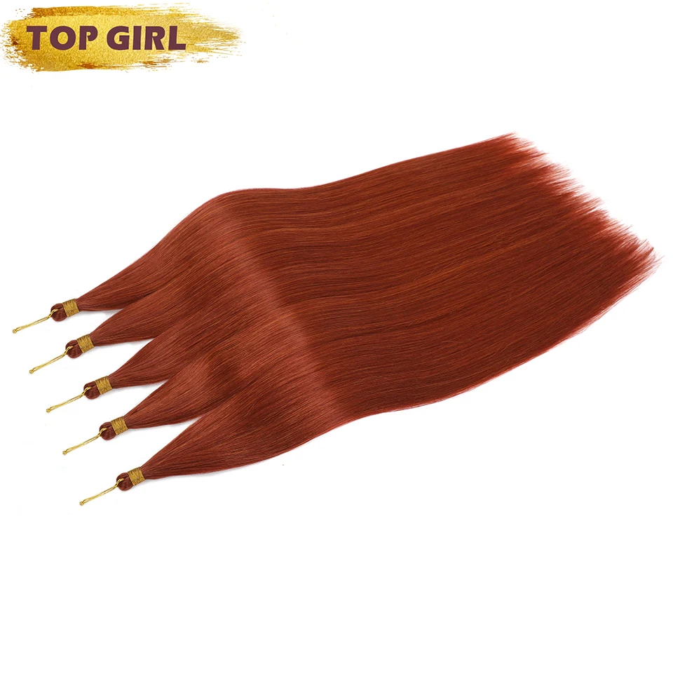 Ariel-mechones de pelo liso de ganchillo, extensiones de cabello sintético de 30 ", Ariel, Rubio degradado