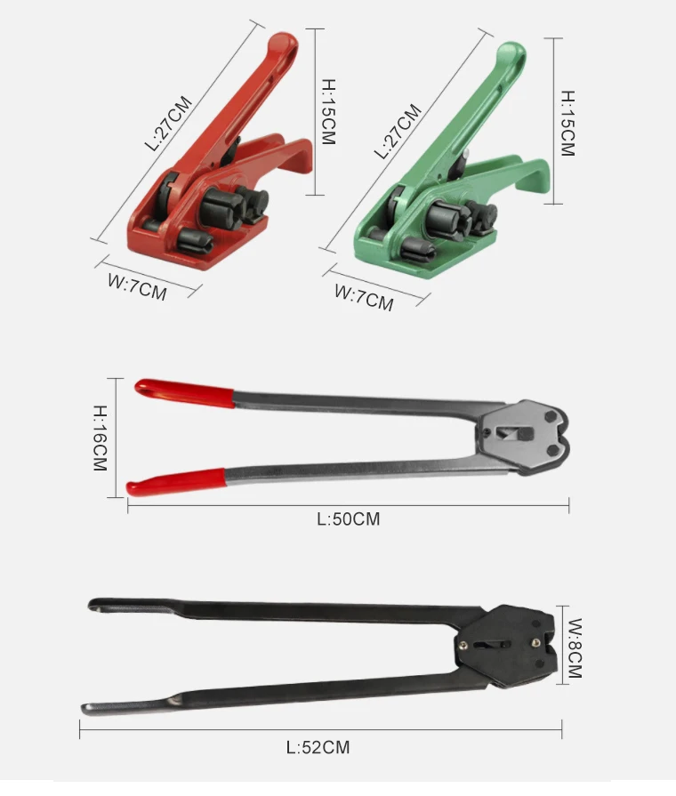 

Factory Price Manual PET PP Strap Tensioner And Cutter Set Hand Strapping Tool For 13-19mm Thickness 0.5-1.0mm Straps