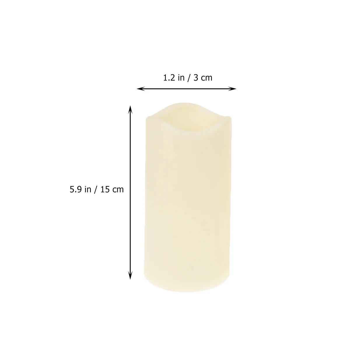 3 قطع من شموع LED الإلكترونية عديمة اللهب، عمود وامض، أضواء زخرفية مثالية لحفلات الزفاف وأعياد الميلاد #2