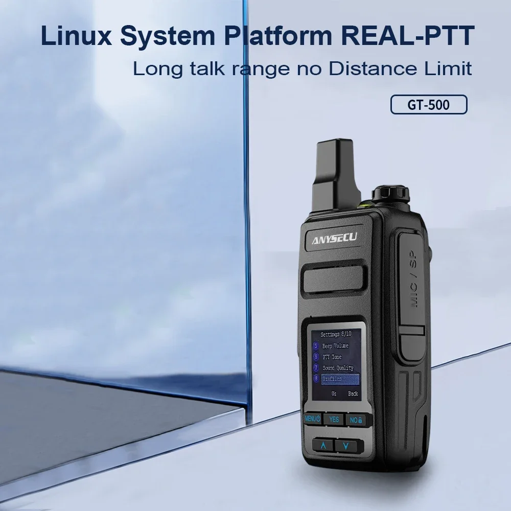 GT-500 4G เครือข่ายวิทยุ Ptt วิทยุระบบ Linux GT500 ยาว 4G/3G/2G Walkie Talkie Realptt วิทยุ