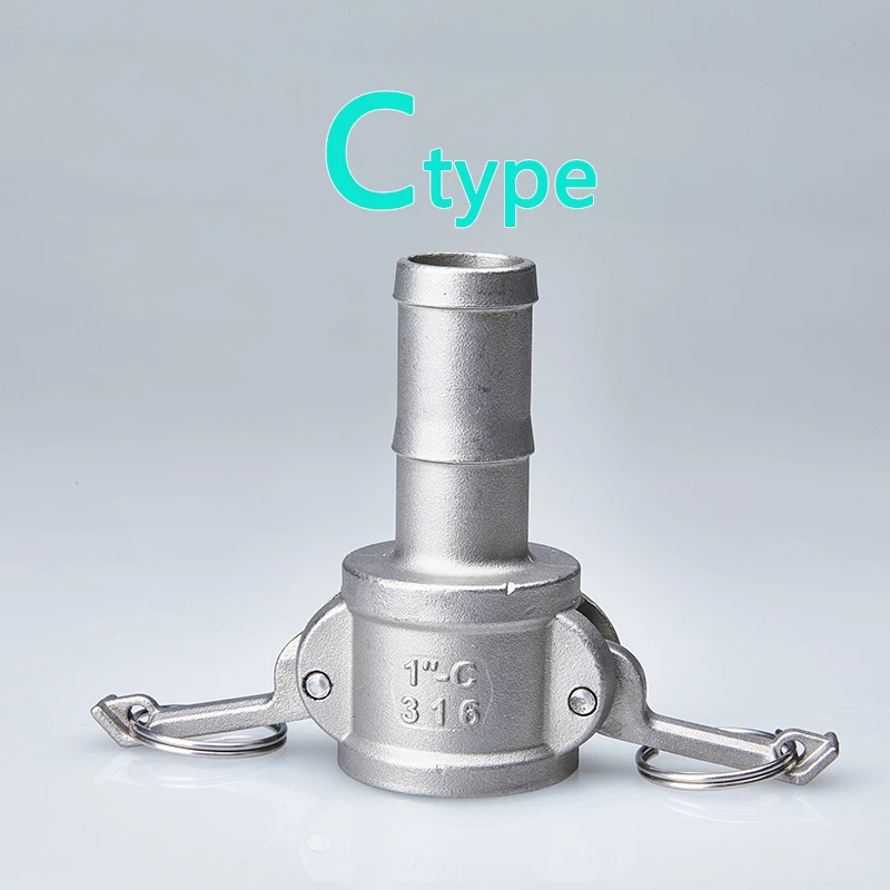 

Соединитель трубы C-типа из нержавеющей стали, переходник садового шланга, фурнитура, колючее соединение